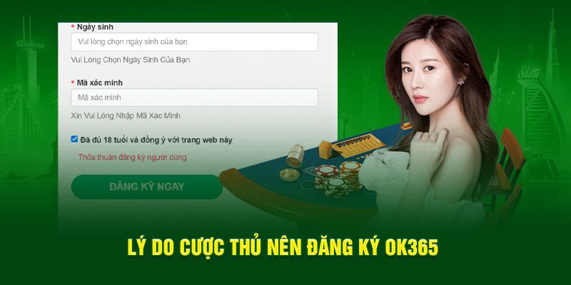 Sự dễ dàng trong đăng ký OK365